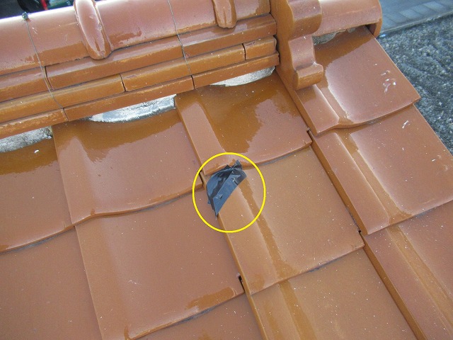 甲府市　日本瓦屋根　現場調査